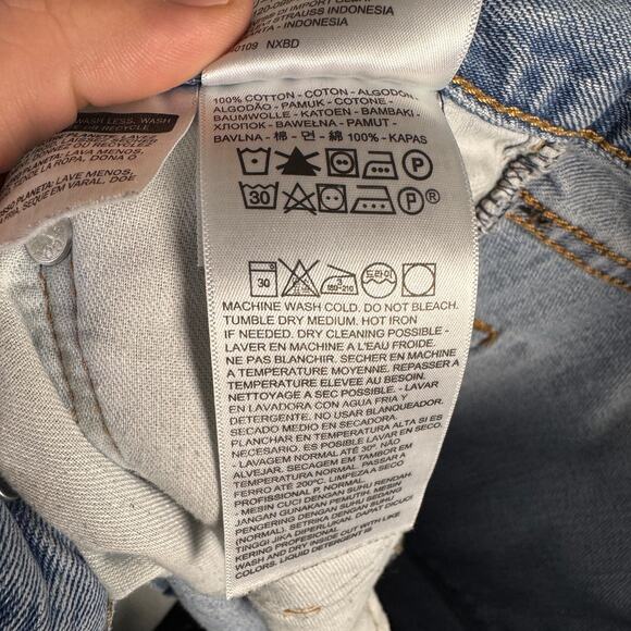 Levis 550 Straight Distressed Light Stonewash Jeans US Men's 32x32 - Picture 6 of 8